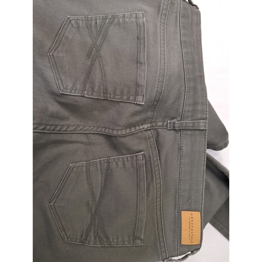 Aeropostale Womens Olive Green Ankle Jegging Skinny Pants Size 8 Reg - Picture 5 of 6